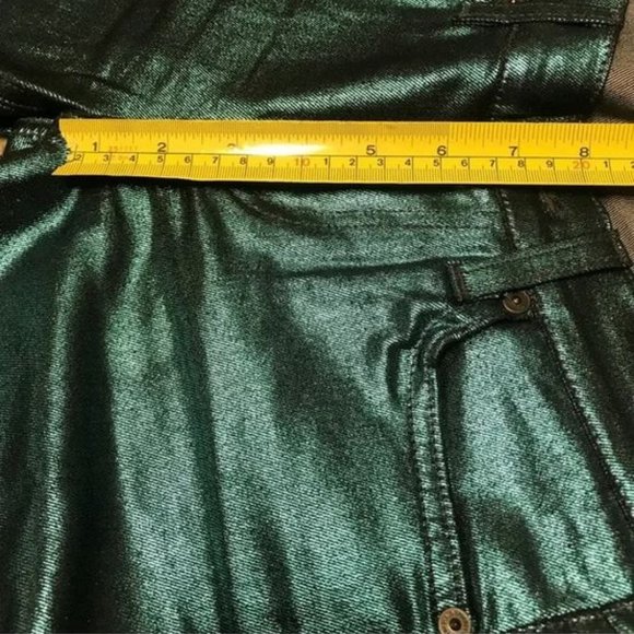 7 For All Mankind metallic satin jeans in size 25 - Picture 9 of 16